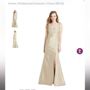 Bella Bridesmaids / Dessy Champagne BB135 Dress